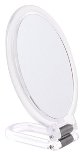 Danielle Creations 15 x 11.5cm Hand / Stand Oval Mirror x 7 Mag, Clear 