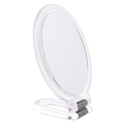 Danielle Creations 15 x 11.5cm Hand / Stand Oval Mirror x 7 Mag, Clear 