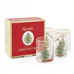 Spode Christmas Tree set of 4 Glasses