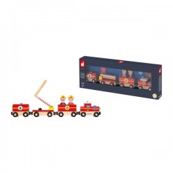 Janod Story Fire Engine Train