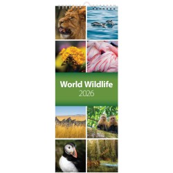 2026 World Wildlife Slim Wall Calendar
